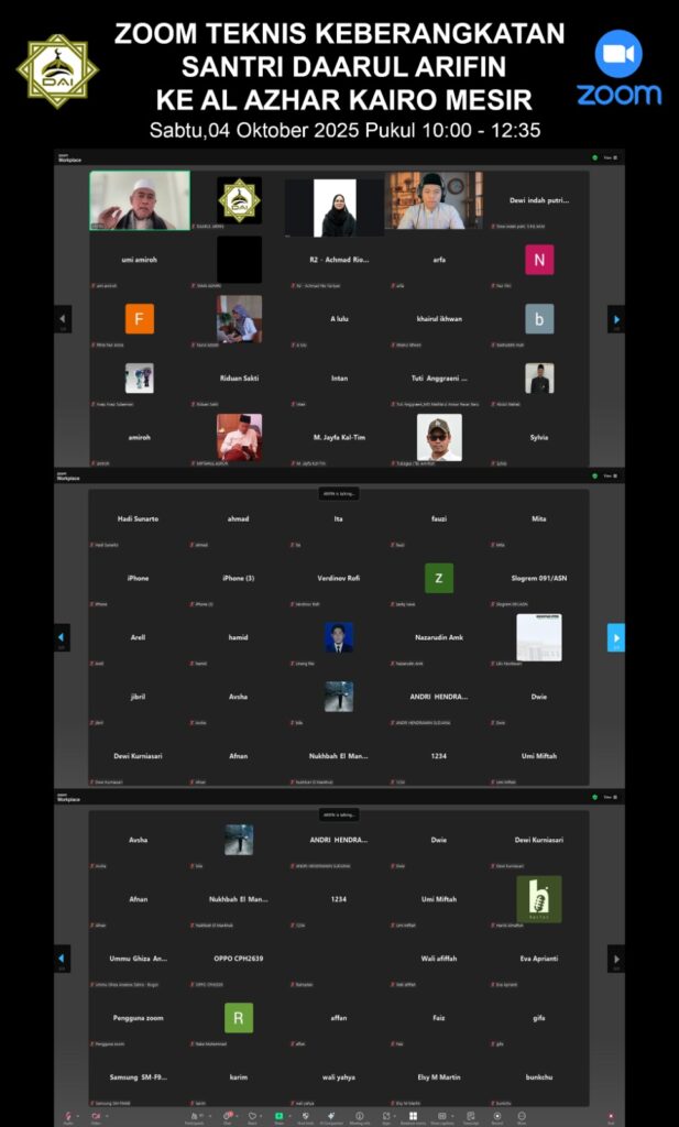 PENGARAHAN TEKNIS KEBERANGKATAN KE AL AZHAR KAIRO MESIR